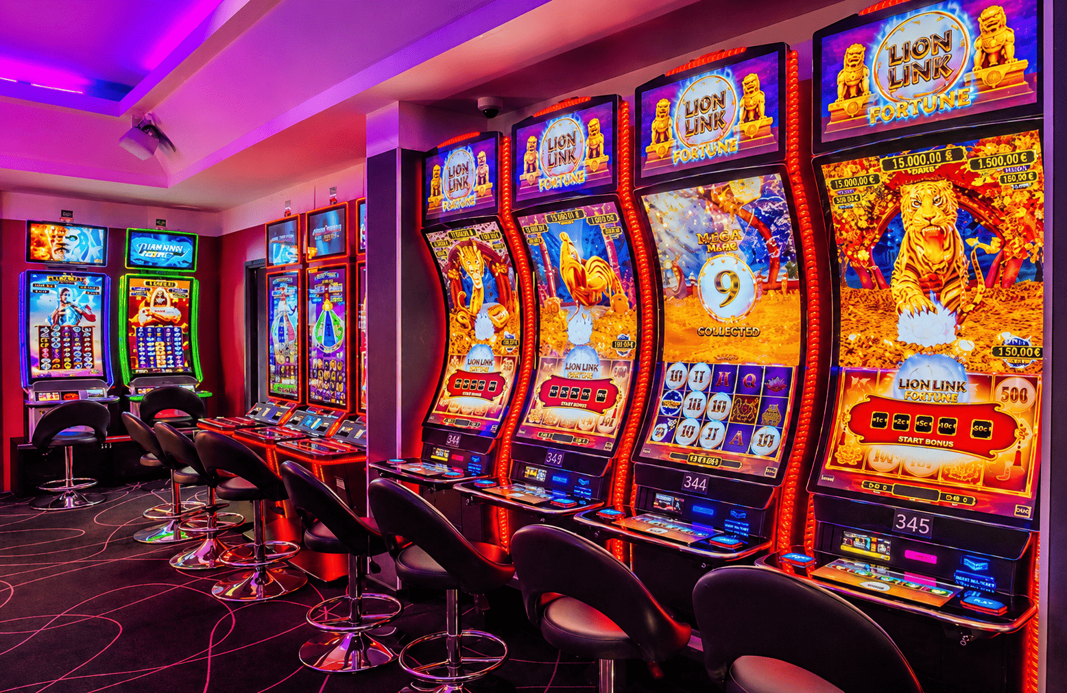 Machine à sous au cœur du Casino de Saint-Gilles